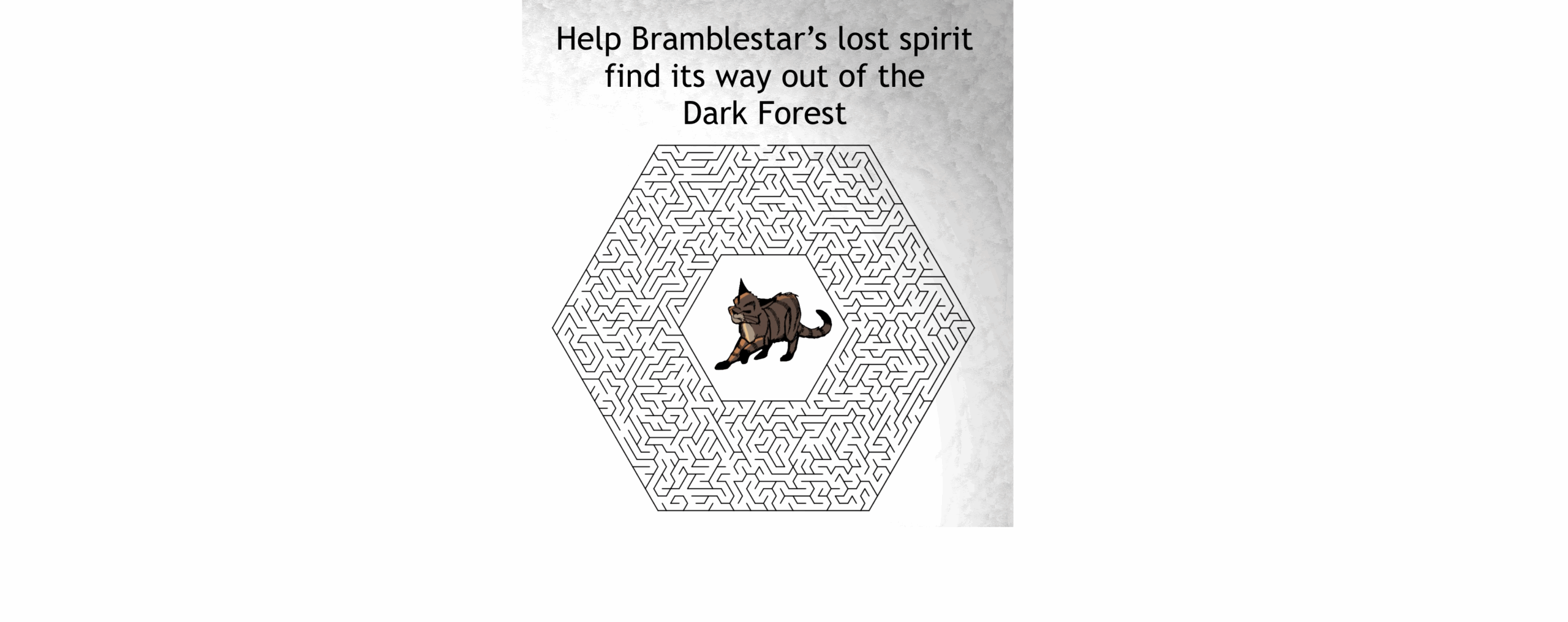 The Dark Forest activity sheet